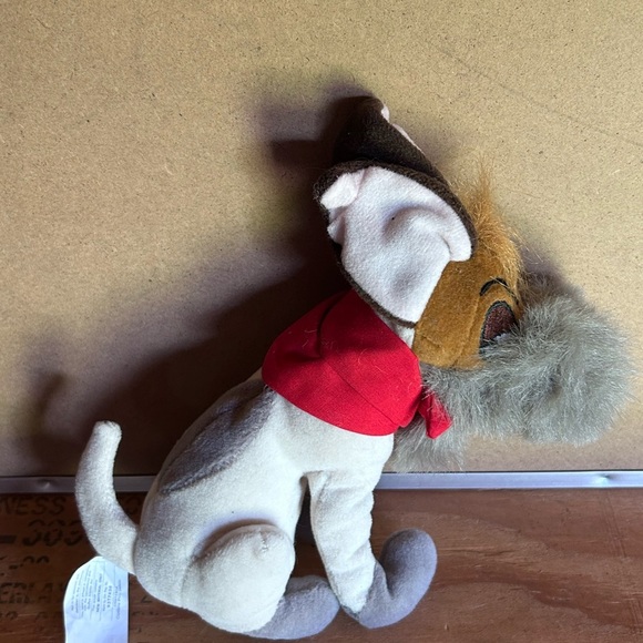 Disney Oliver & Company Dodger Dog Plush 7" Stuffed Animal Beans - Picture 2 of 12